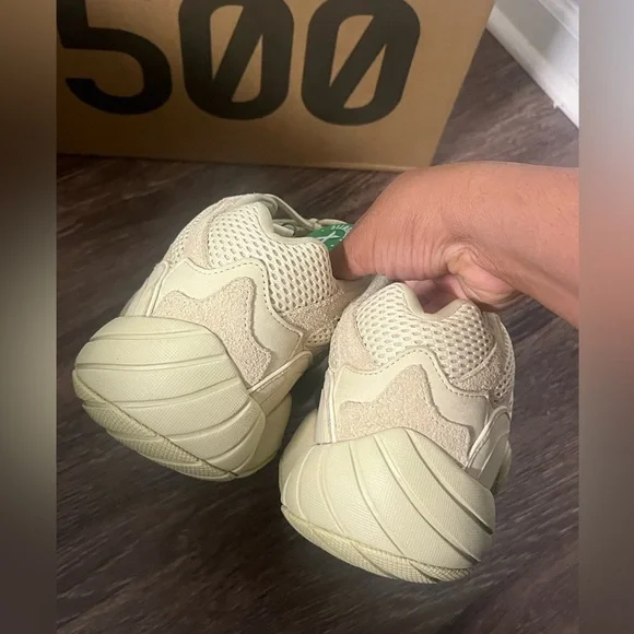 adidas gazelle silver green womens Adidas Yeezy 500 Desert Rat 'Super Moon Yellow' (2018) – PUSHAS main image 0